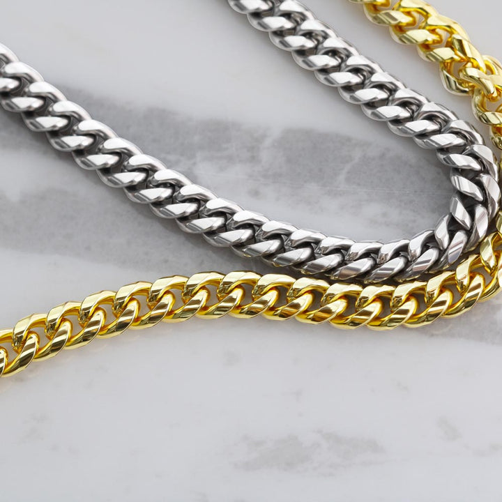 To Husband From Wife/Love is Forever - Cuban Link Chain