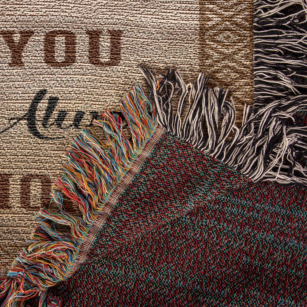 To Son From Mom /I Am The Storm - Heirloom Woven Blanket